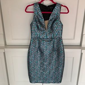 Foil cocktail dress